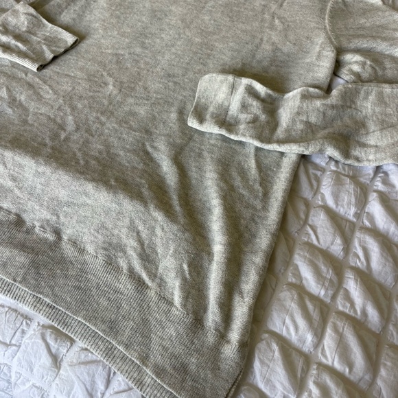 Rebecca Taylor Lambswool Cashmere blend Soft Gray Knit sweater top - Picture 9 of 9